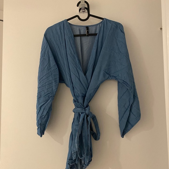 Zara Light Blue Romper - Picture 3 of 4